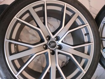 4ks orig. Alu disky Audi 5x112 r22 pneu 7mm 285/35 r22 - 4