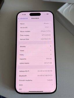 IPHONE 15 PRO (100% batéria) - biely - 4