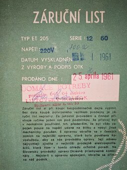 Retro žehlička 1961 - 4