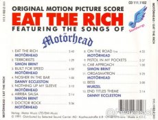 MOTORHEAD Featuring Eat The Rich Original Motion Picture Sco - 4