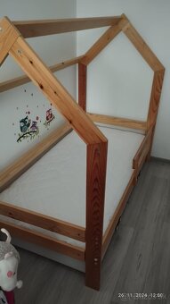 Domčeková posteľ 160x80 + rošt + matrac - 4