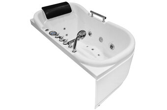 M-SPA - 1683 Pravá kúpeľňová vaňa s hydromasážou 140 x 87 x - 4
