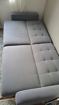 Rozkladacia pohovka svetlosivá - 4