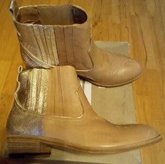 JD Julie Dee Celokožené Kotníkové Čižmičky Veľkosť 39 - 4