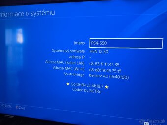 Gold HEN SONY PlayStation slim + 1x ovládač - 4