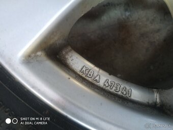 Original disky Mercedes 5x112 R16 s novymi letnymi pneu - 4