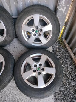 4ks alu disky orig. Škoda 5x100 R14 pneu 5mm 165/70 R14 - 4
