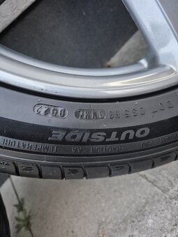 Alu disky R17 5x114.3 s letnými pneu - 4