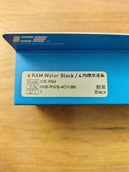 IceManCooler Black Four Channels Memory Water Block - 4
