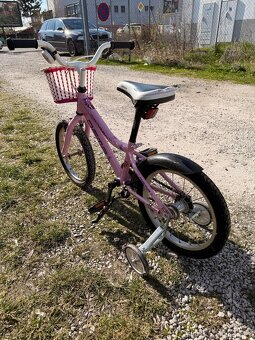 Detský, ružový bicykel - 4