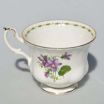 predané Royal Albert Porcelánový dvojset - Fialky - 4