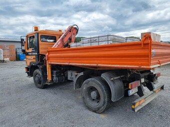 MAN 4X4 13/222 s hydraulickou rukou atlas/sklápač - 4
