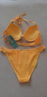 Žlté plavky push-up 75A / S - 4