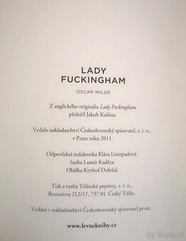 Oscar Wilde: LADY FUCKINGHAM - 4