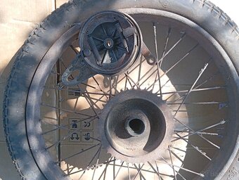 Predám kompletné kolesá na čz 125 T - 4