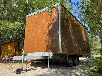Celodrevená drevenica na kolesách - 4