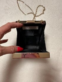 Kovová kabelka zlato čierna s retiazkou zn. H&M - 4