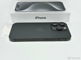Apple iPhone 15 Pro 128GB Titanium Black Neaktivovaný Záruke - 4