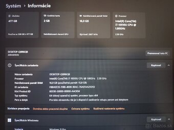 2x Thinkpad E14 i7 amd RX640 funkčný +1 náhradné diely - 4