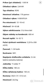 Predám mobilnú klimatizáciu Siguro - 4