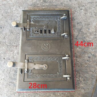 Liatinové dvierka na pec sada 14 - 4