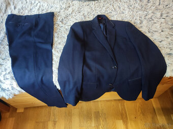 Tmavomodre sako Angelo Litrico SLIM FIT EUR 44 - 4