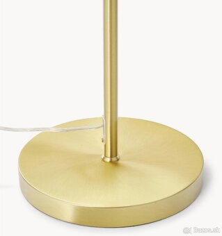 Stojacia lampa zlatej farby. - 4