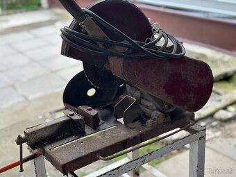 Elektrická rezačka kovov / uhlová brúska na stojane - 4