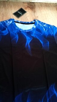 Elastické čierno modré tričko, v. L/XL/XXL - 4