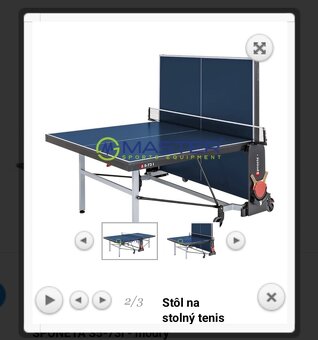 stôl na stolný tenis Pingpongový stôl SPONETA S5-73i modrý - 4