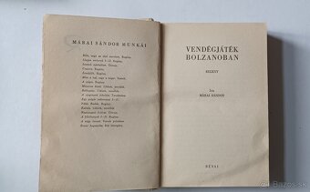 Márai Sándor : Napnyugati őrjárat + Vendégjáték Bolzanoban - 4