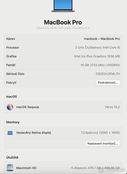 Macbook PRO 2020, 16GB, 500GB, Záruka, poslední model bootca - 4