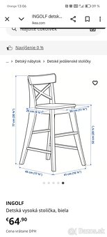 Detská stolička Ikea Ingolf - 4