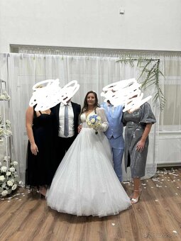 Predám nádherné svadobné šaty - 4