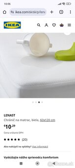 Plachty a chránič na matrac, matrac detský 120x60 - 4