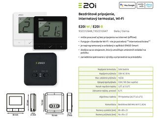Wifi termostat bezdrôtový ENGO , nový - 4