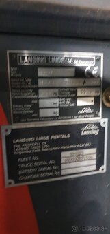 Predám vyskozdvižný vozík  LPG - 4