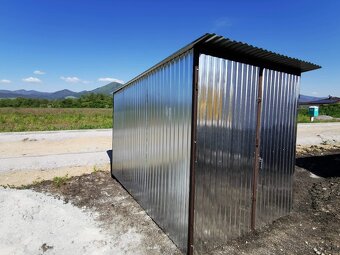 Plechová garáž 2×3 m – pozinkovaná - 4
