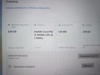 Dell Latitude 5410 , Intel core i5 , ssd , WIN10 , 8gb ram - 4