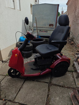 Trojkolesový elektrický invalidný skúter, vyservisovaný - 4