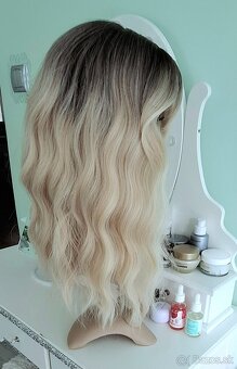 Blond ombre parochňa s vlnkami - 4
