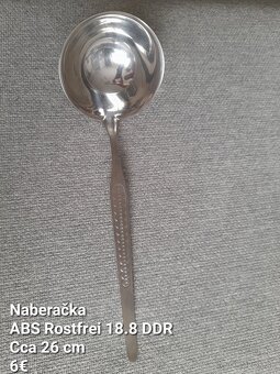 Príbor - rôzne kusovky a naberačka na polievku ABS - 4