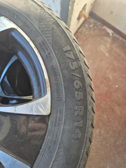 Letné pneumatiky Nokian 175/65 R14 + disky Abarth - 4