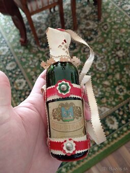 Sklenené fľaše, krištáľova karafa na whisky,starožitnosti, - 4