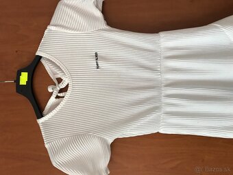 NOVÉ TOMMY HILFIGER white detské saty - 4