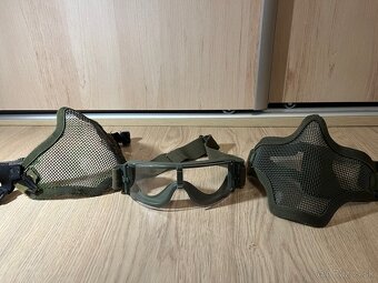 Airsoft prilba plus ochrana úst a zraku - 4
