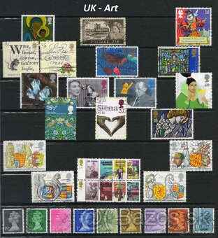 Poštové známky, filatelia: Anglicko r.1912-2012 - 4