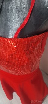 Červené spoločenské šaty - 4