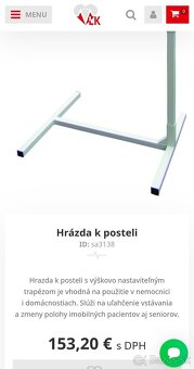 Predam hrazdu k posteli pre seniorov - 4