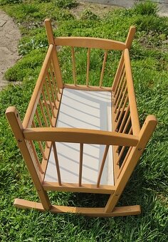 retro kolíska pre bábiku - 4